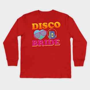 Disco bride bachelorette Kids Long Sleeve T-Shirt